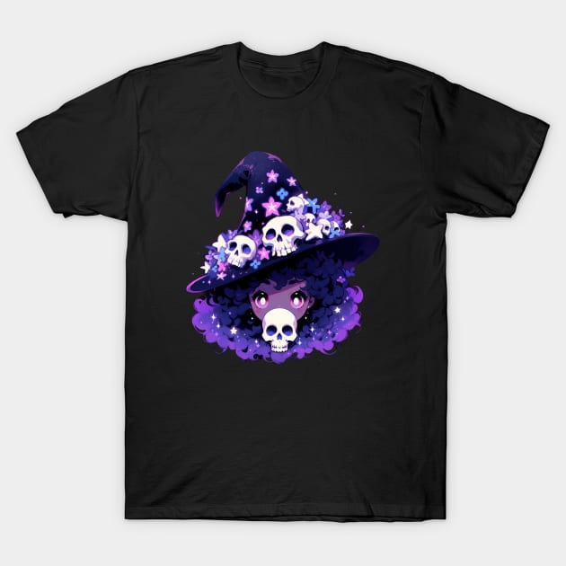 Glowing evil red eyes vampire girl T-Shirt by Fyllewy